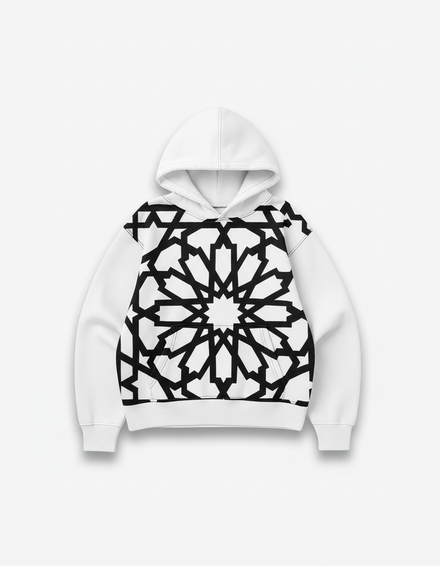 Midnight Islamic Geometry Hoodie - Image 2