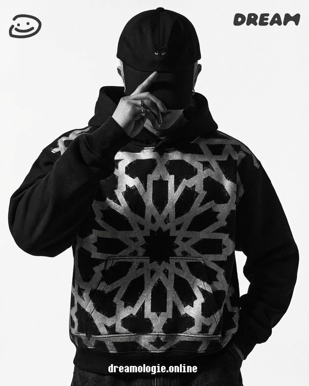 Midnight Islamic Geometry Hoodie - Image 4